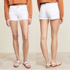 Citizens of Humanity White Denim Ava Cutoff Shorts